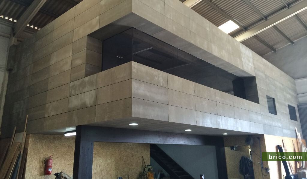 Altillo de madera revestido en viroc