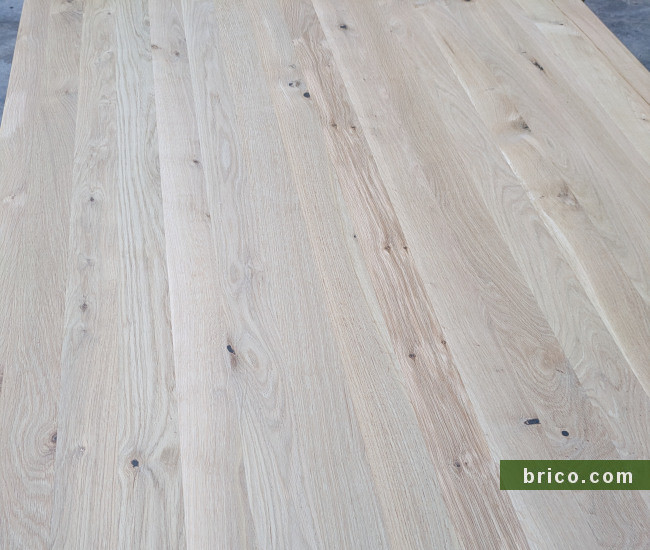 Roble rústico listón continuo