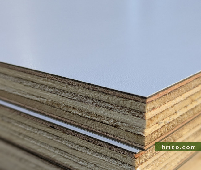 Contrachapado HPL acabado blanco poro