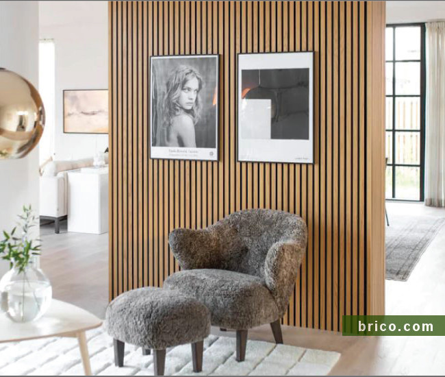 Panel acústico Roble Rústico