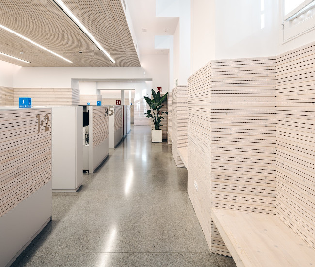 Friso acústico R2T16 velado blanco